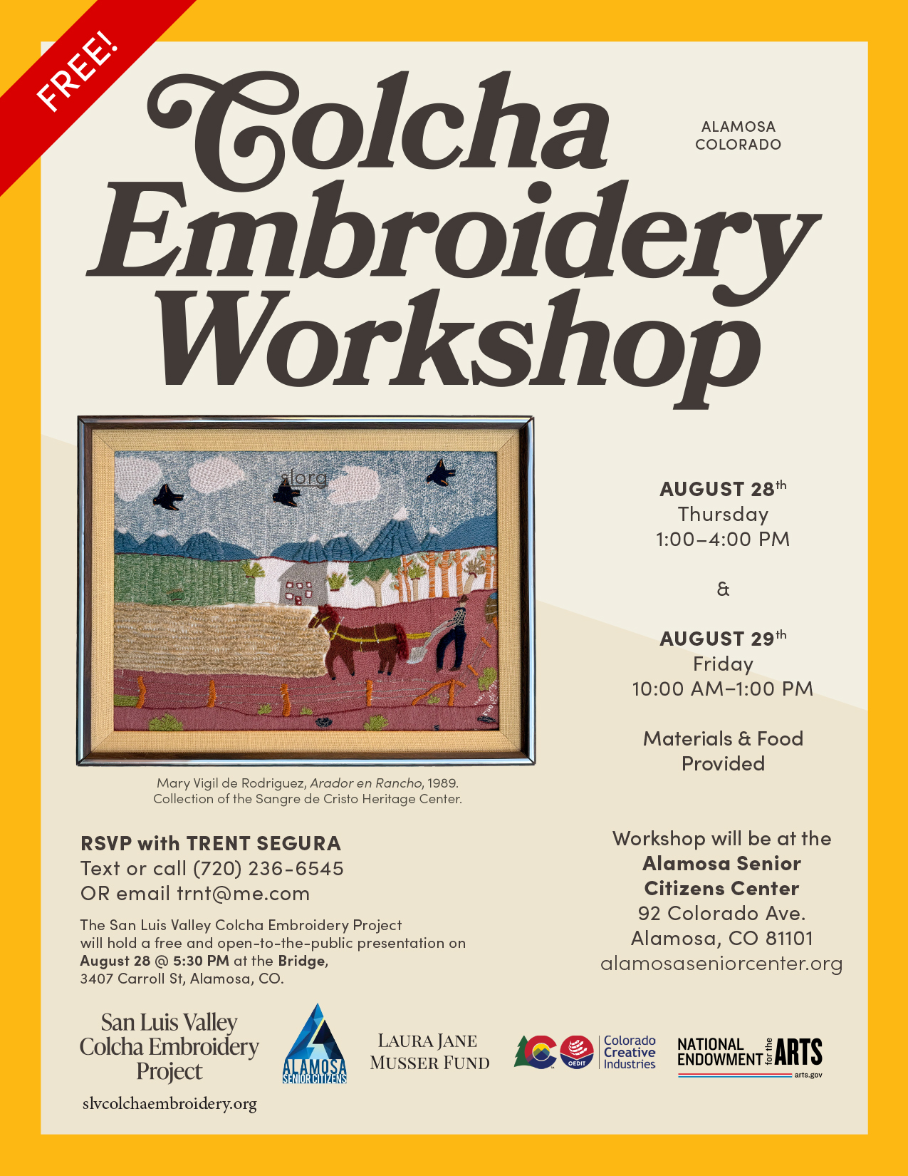 Alamosa Workshop August 2025