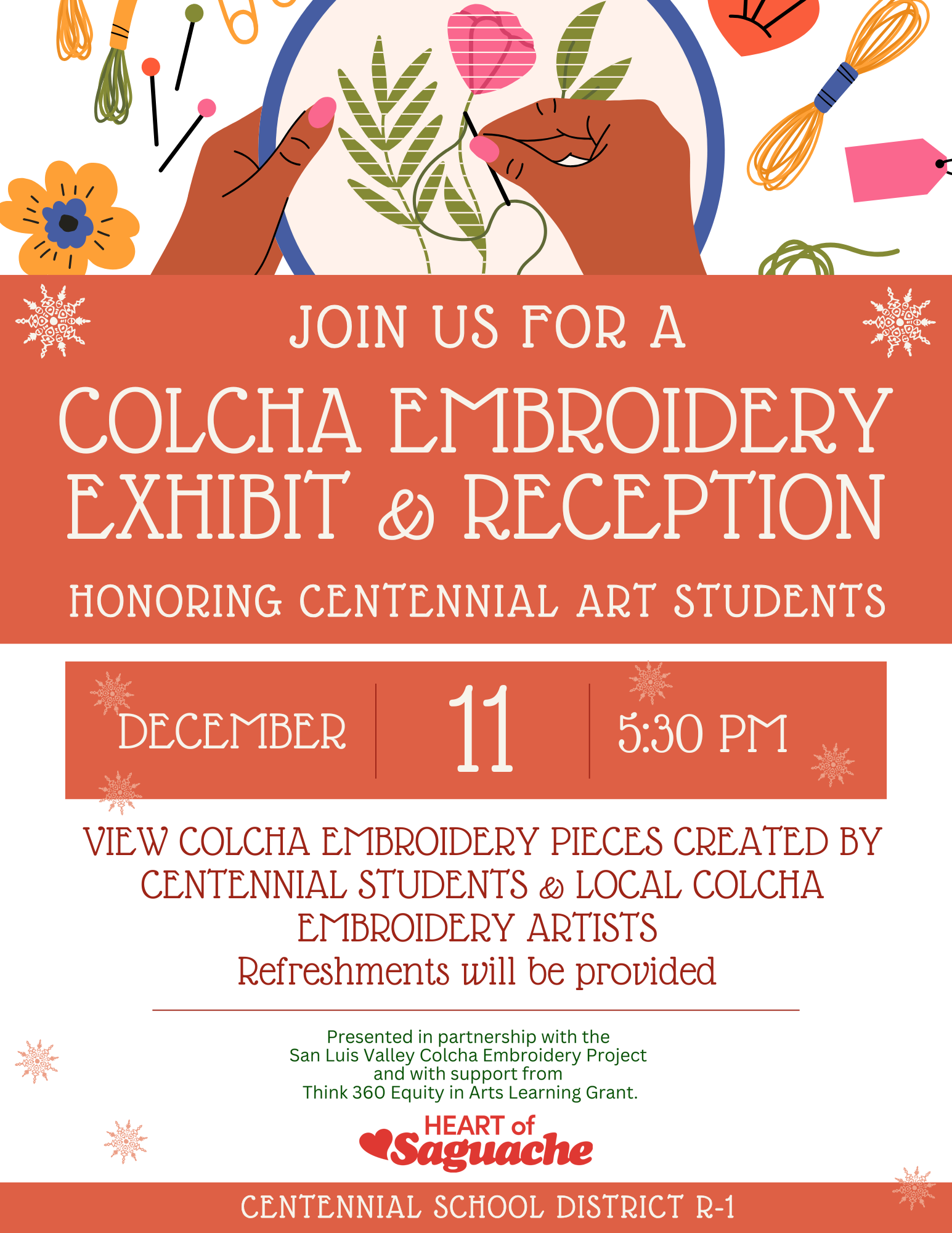 Centennial Colcha Embroidery Reception 2024