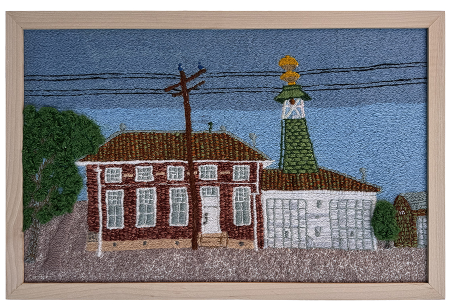 Margie Gurule, The Saguache Townhall and the Old Firehouse, 1981