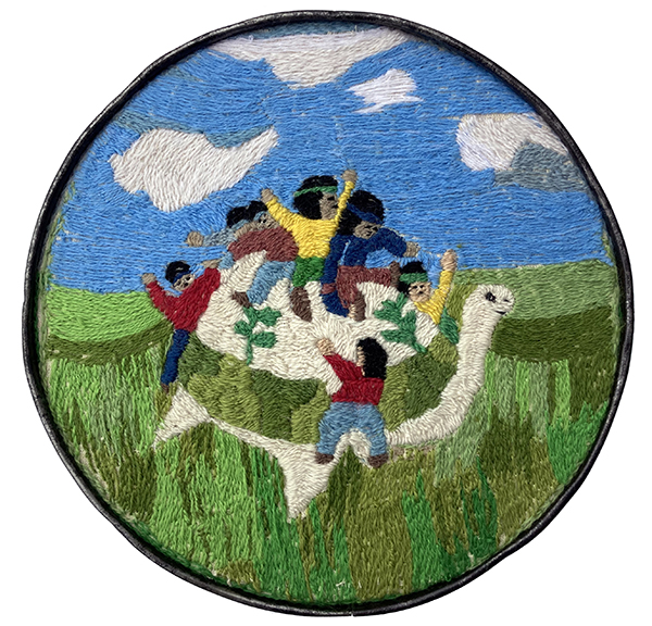 Embroidering the Story in the Crestone Eagle