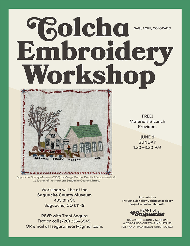 Colcha Embroidery Workshop in Saguache