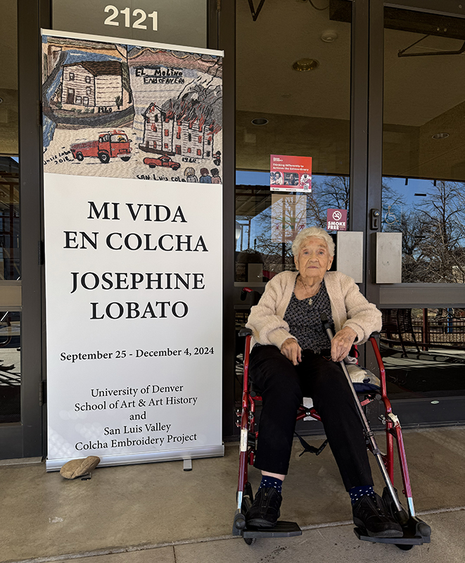 Josephine Lobato, Mi Vida en Colcha at the University of Denver, 2024